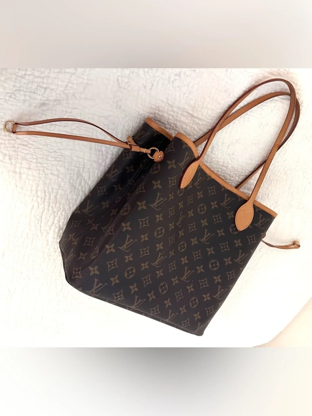 Louis Vuitton Brown Monogram Canvas Neverfull PM Tote with Magenta Interior - Picture 8 of 15